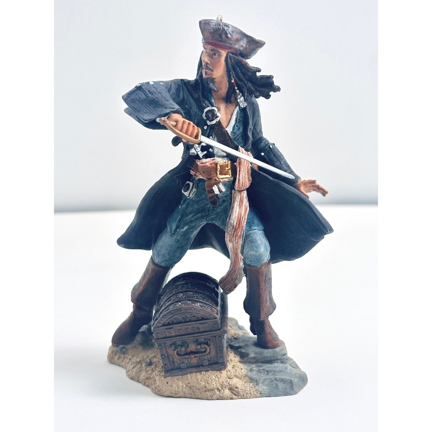 Disney Hallmark 2007 Jack Sparrow Action Figure Ornament, Pirates Collectible by Disney