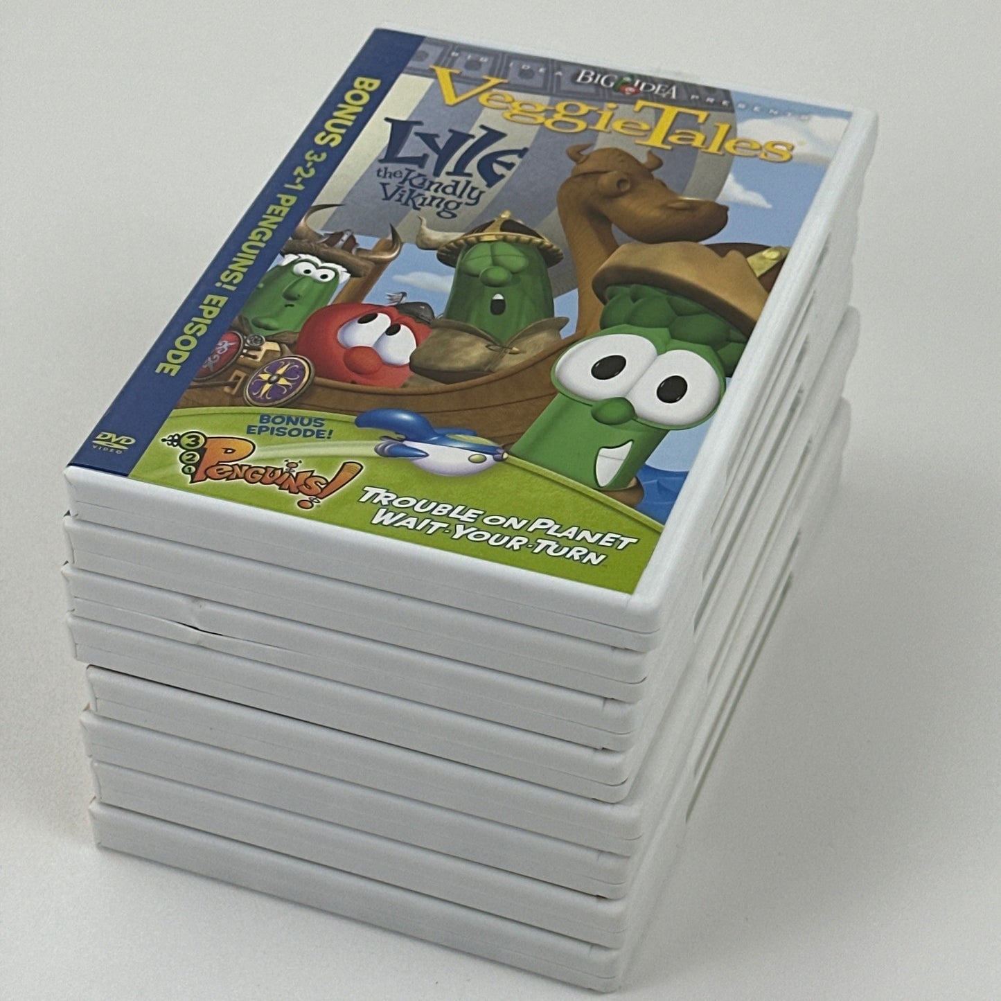 VeggieTales DVD Lot of 8 Minnesota Cuke Esther Moe Big River Rescue King George by Buysaavy