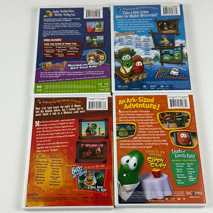 VeggieTales DVD Lot of 8 Minnesota Cuke Esther Moe Big River Rescue King George by Buysaavy