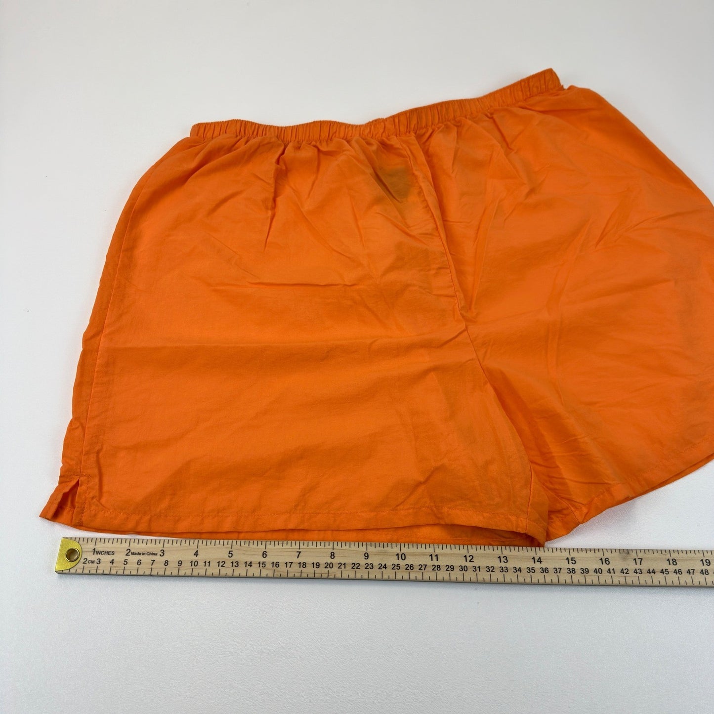 Athletic Works Tiger Lily Orange Nylon Active Shorts XL S8372 AW22D308 by Athletic Works