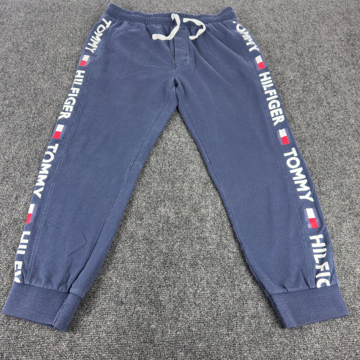 Tommy Hilfiger Mens Navy Blue Logo Tape Sleepwear Jogger Pants Size Large L by Tommy Hilfiger