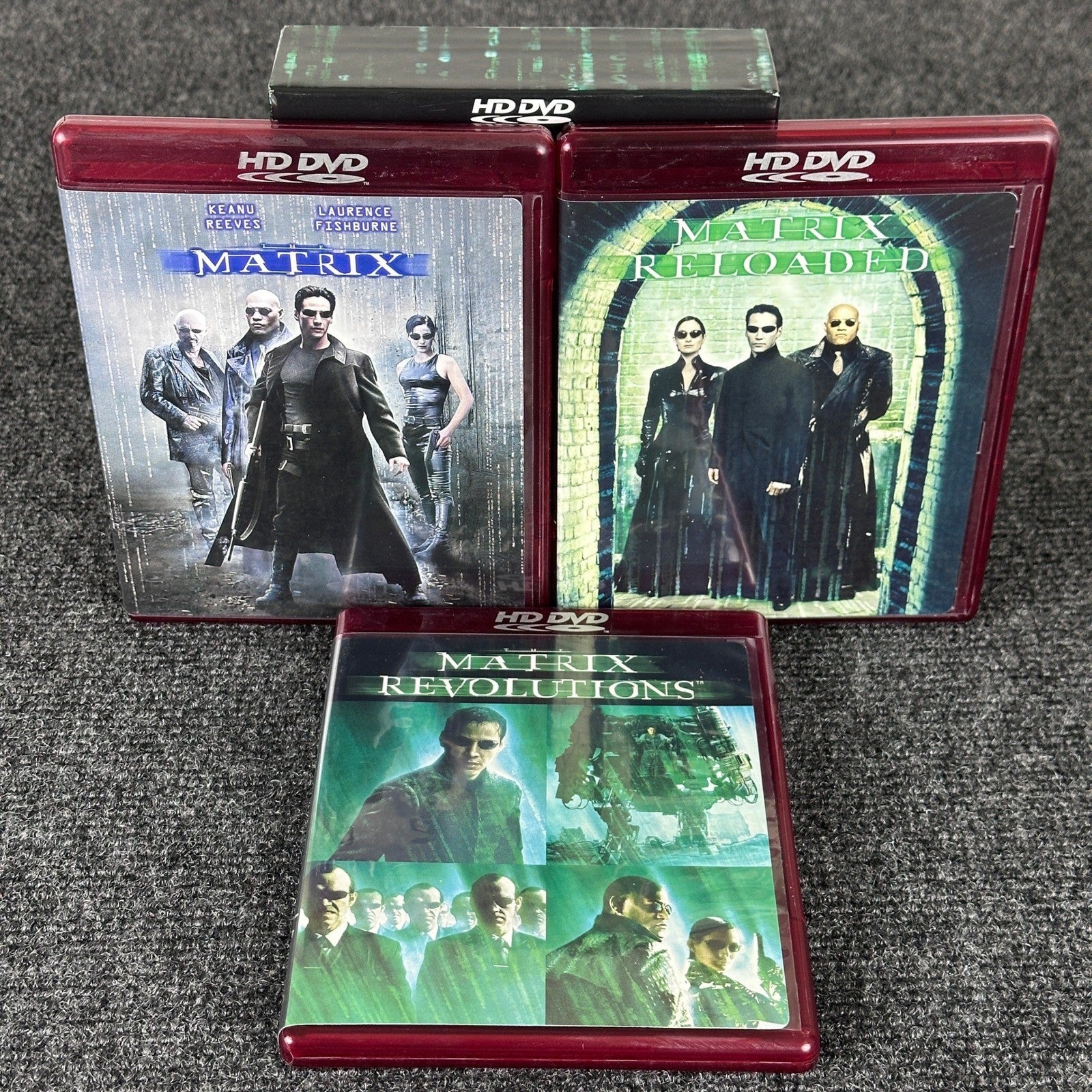 The Complete Matrix Trilogy HD DVD Box Set 3-Disc 1080p Warner Bros 2007 Rare by Buysaavy