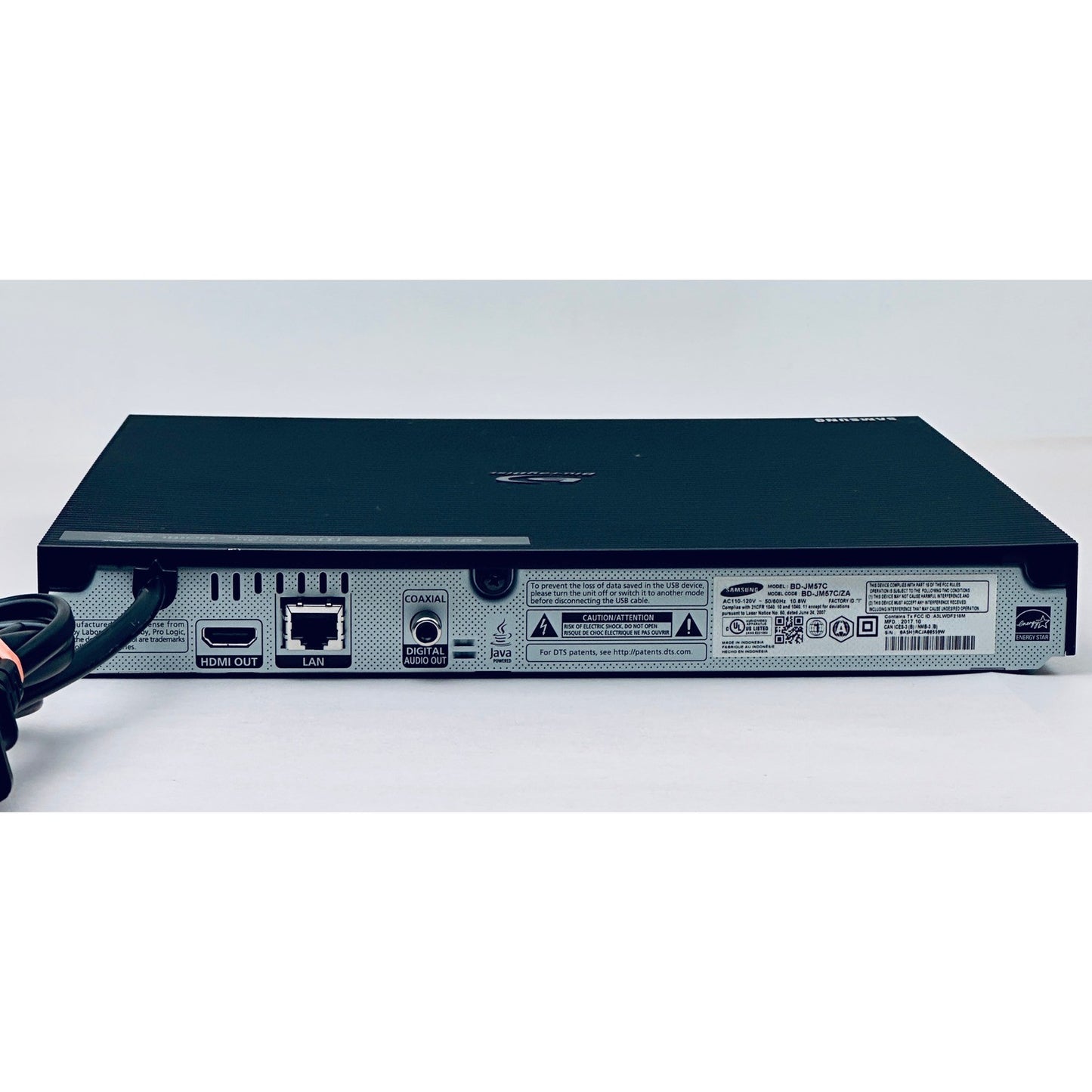 Samsung BD-JM57C Blu-ray DVD Player 1080p Smart Wireless LAN Tested No Remote by Samsung