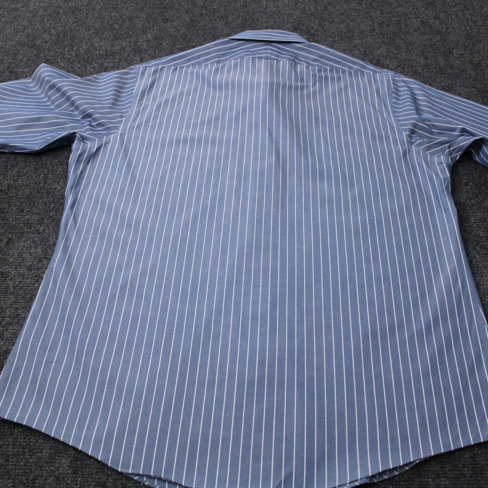 Brooks Brothers Regent Blue White Stripe Non-Iron Supima Cotton Shirt 16 1/2 -33 by Brooks Brothers
