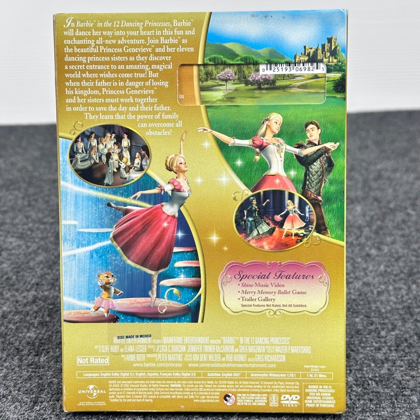 Barbie in the 12 Dancing Princesses DVD 2006 Widescreen New Sealed & Slipcover by Buysaavy