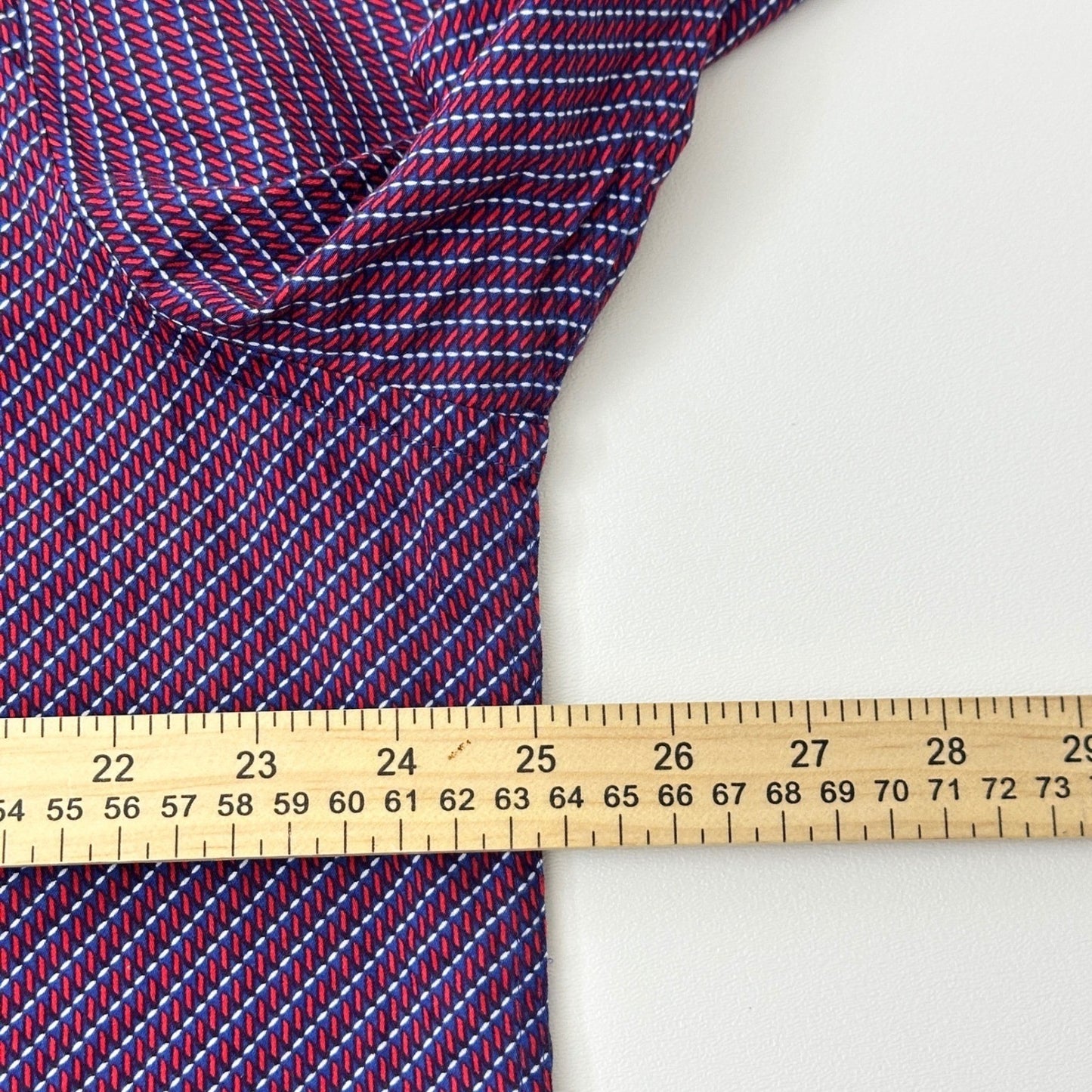 Johnston & Murphy Mens XL Purple Geometric Button Down Long Sleeve Dress Shirt by Johnston & Murphy