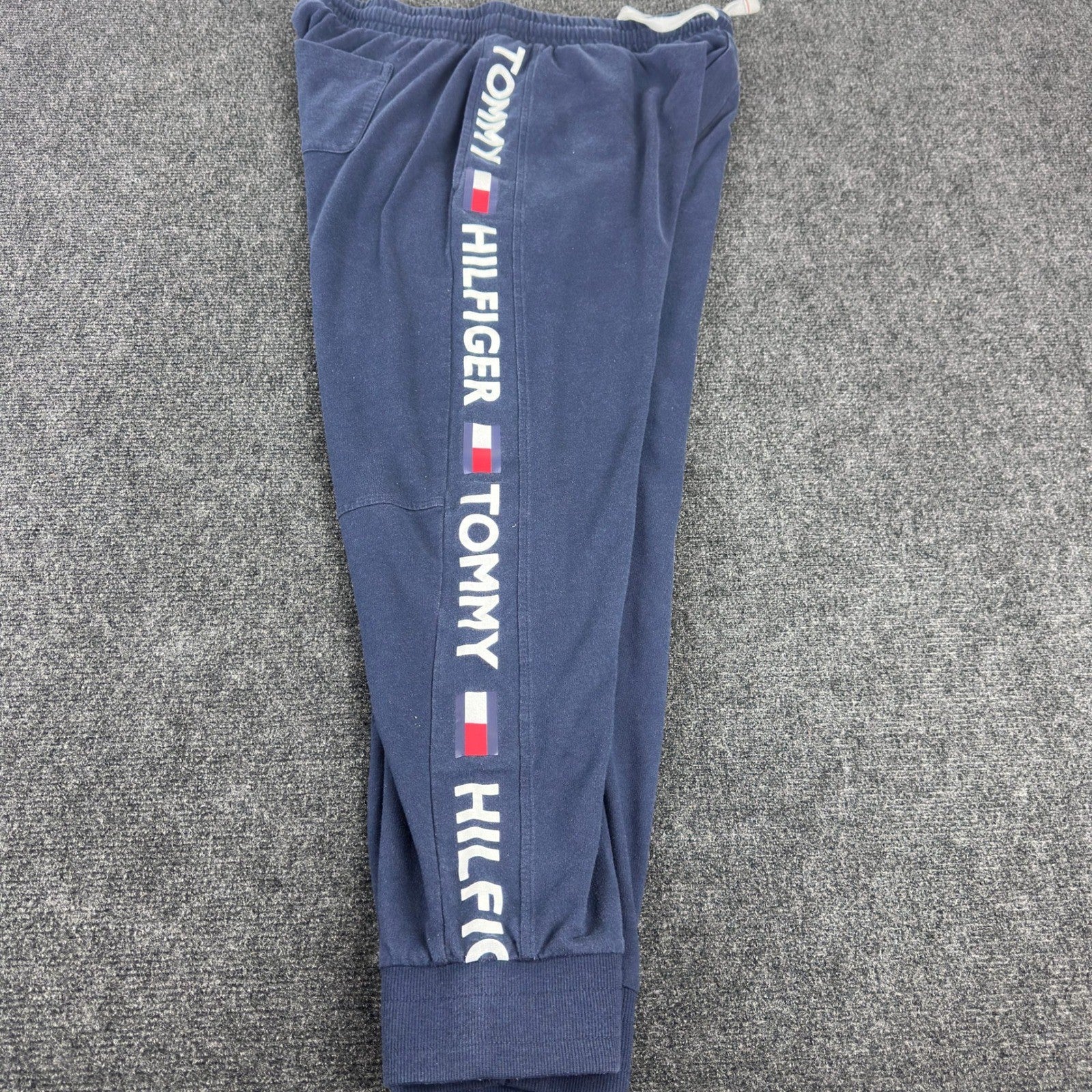 Tommy Hilfiger Mens Navy Blue Logo Tape Sleepwear Jogger Pants Size Large L by Tommy Hilfiger