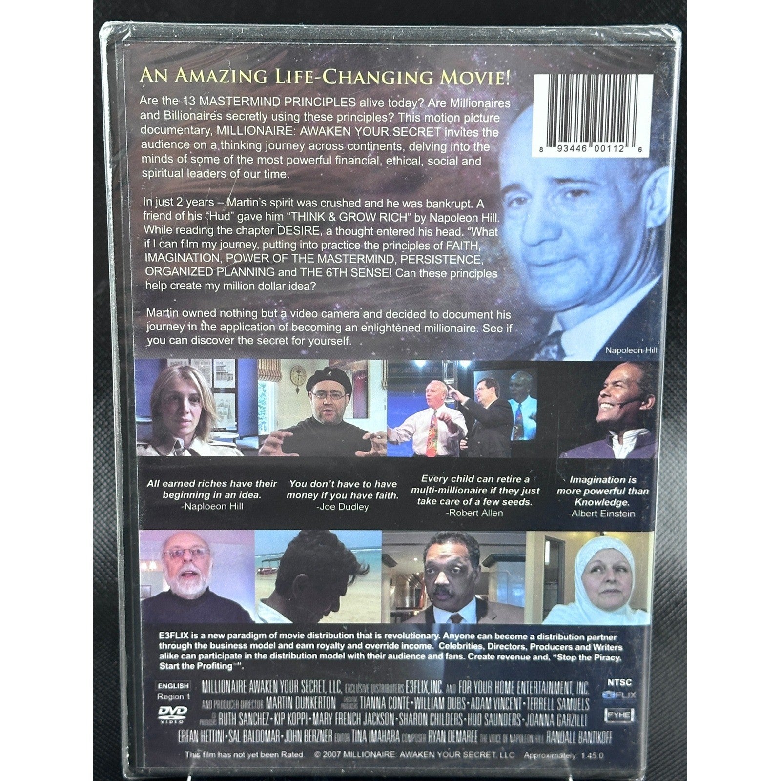 Millionaire Awaken Your Secret DVD Movie: Think &amp; Grow Rich, Napoleon Hill by Buysaavy