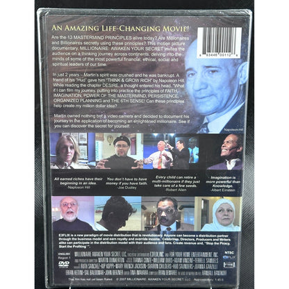 Millionaire Awaken Your Secret DVD Movie: Think &amp; Grow Rich, Napoleon Hill by Buysaavy