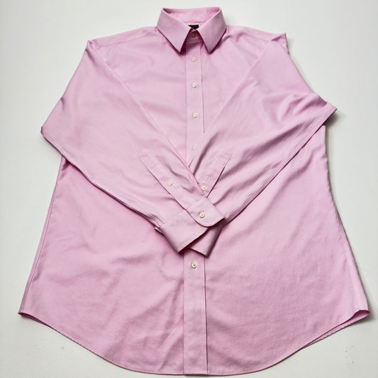 Jos. A. Bank Traveler Mens Tailored Fit Pink Cotton Dress Shirt 16.5-34 by Jos. A. Bank
