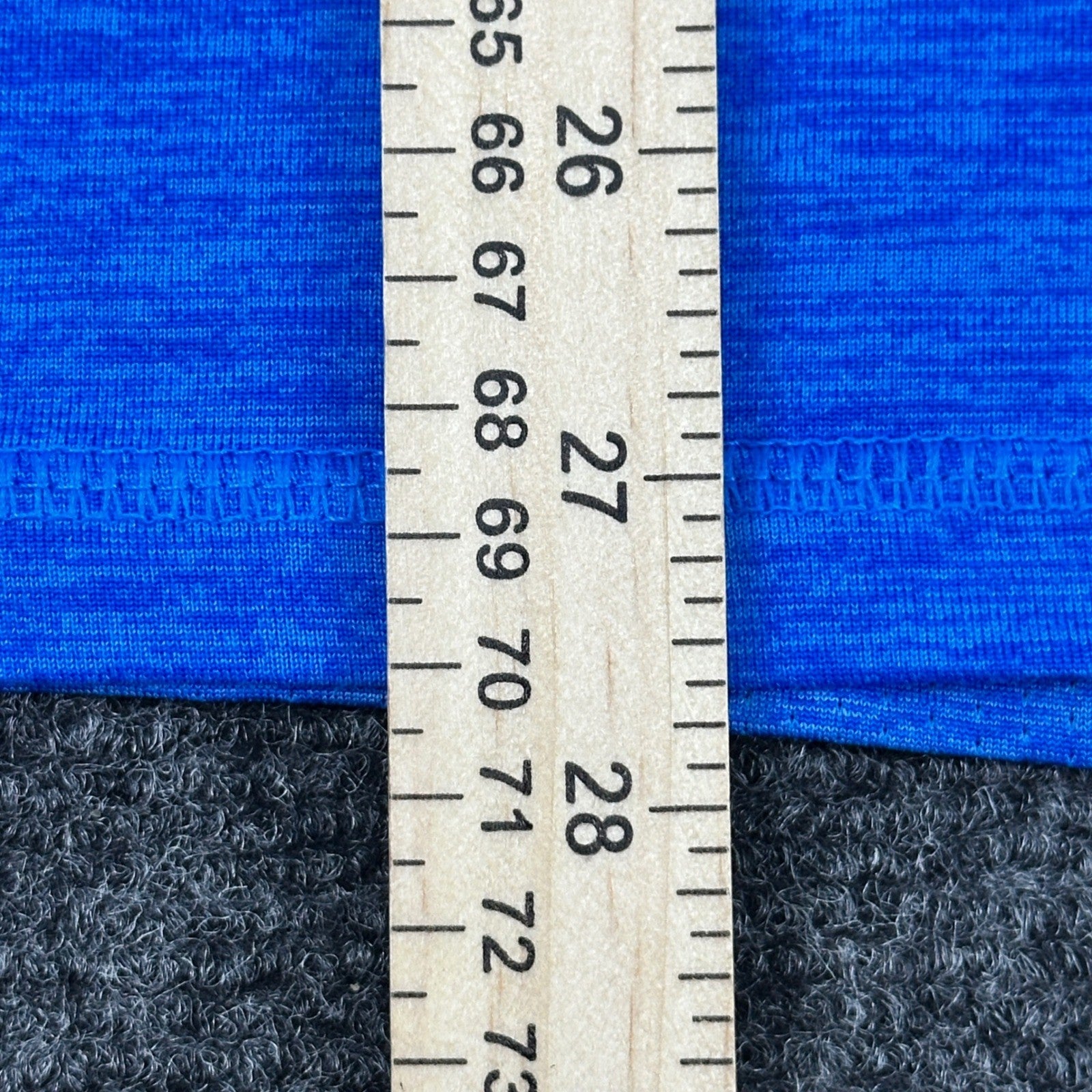 Layer 8 Mens Qwick-Dry Training Shirt Egyptian Blue Heather L23184 Size M NEW by Layer 8