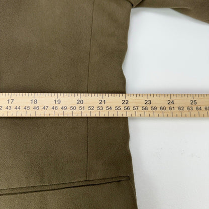 Andrew Fezza Fusion Mens 43R Blazer Olive Brown Faux Suede Sport Coat 2-Button by Andrew Fezza Fusion