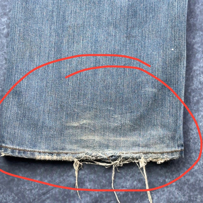 Lucky Brand Dungarees Mens 34 Lowrise Bootleg Jeans Light Wash Made in USA by Lucky Brand