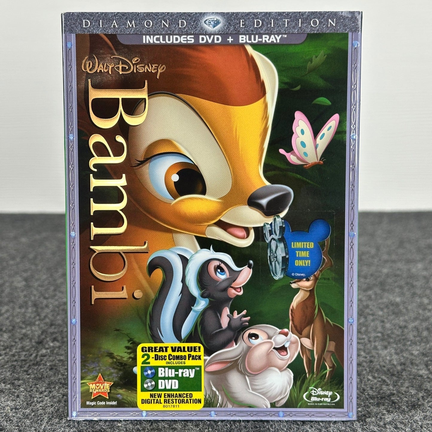 Walt Disney Bambi Diamond Edition Blu-ray DVD 2-Disc Combo Pack New Sealed by Buysaavy