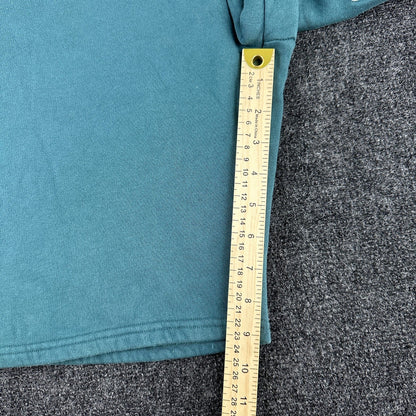Topman Mens Alabama Graphic Sweat Shorts Teal Green Size Large Drawstring Cotton by Topman