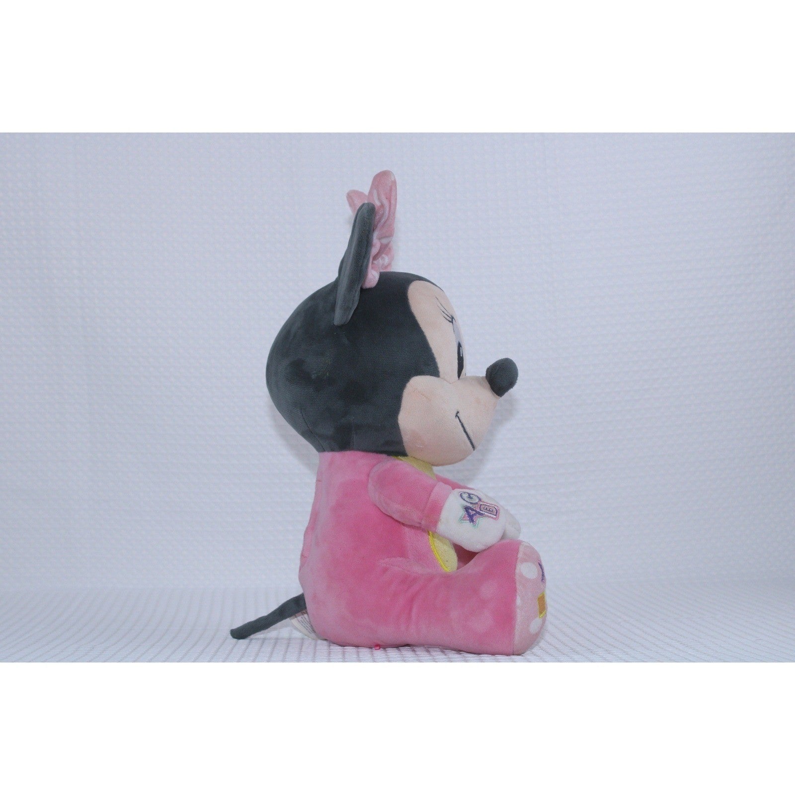 Disney Minnie Mouse Baby Learning Plush Toy Pink Pajamas Shapes 12" Length by Disney