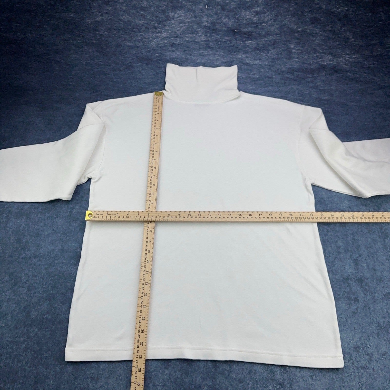 Classic Cotton Turtleneck - Soft White XL by Flying Colors