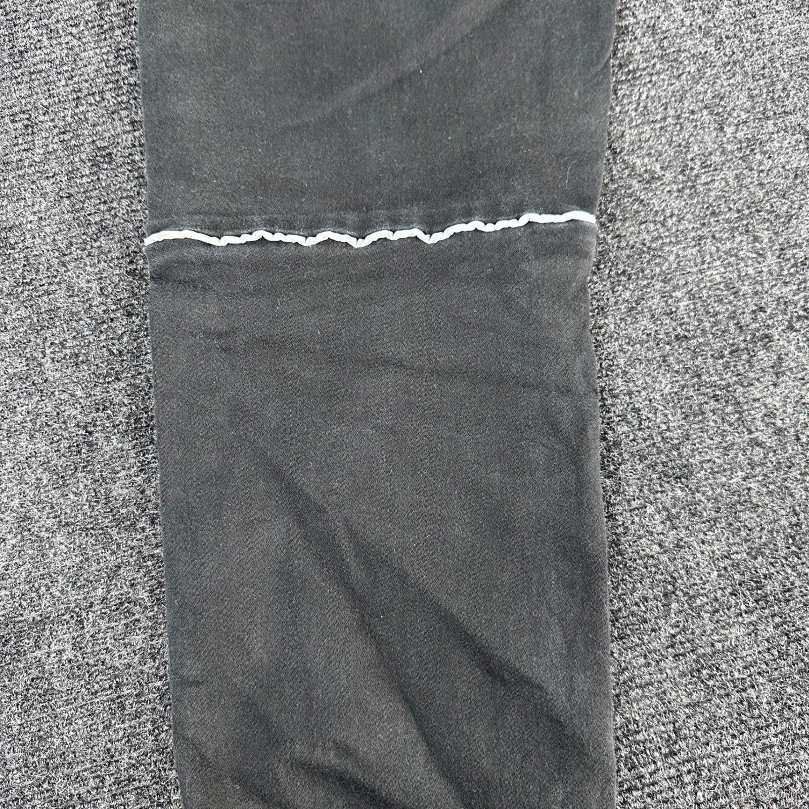 Zara Man Black Tapered Joggers Side Piping Drawstring Waist Mens Size L MEX 32 by Zara
