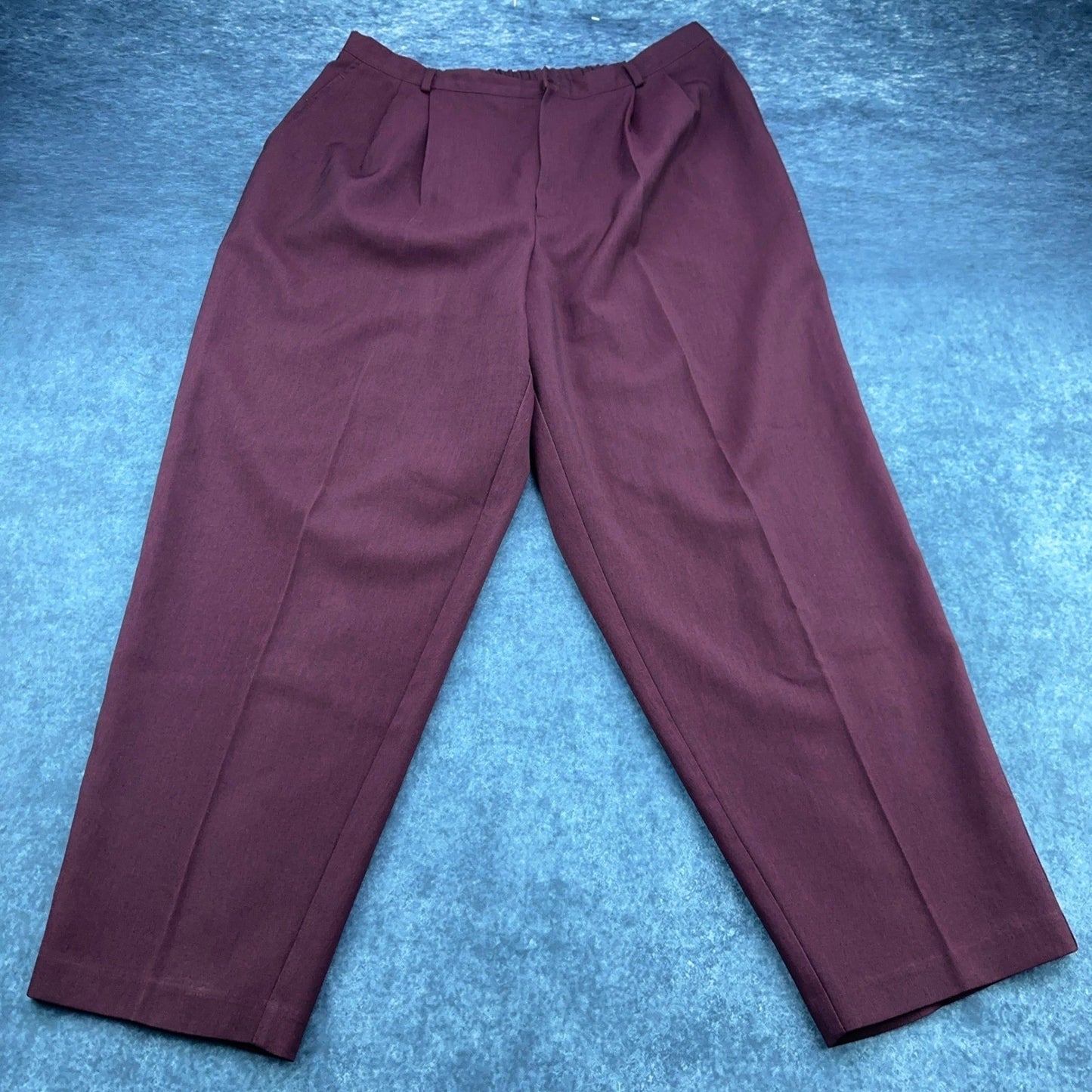 Liz Baker Woman Plum Purple Pleated Front Tapered Dress Pants 16WP Petite Plus by Liz Baker
