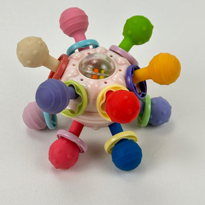 Baby Montessori Sensory Toy Activity Ball Teether Rattle 0-12 Months Multicolor by Unbranded