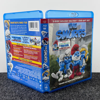 The Smurfs 3-Disc Holiday Blu-ray DVD Gift Set A Christmas Carol Mini Movie 2011 by Buysaavy
