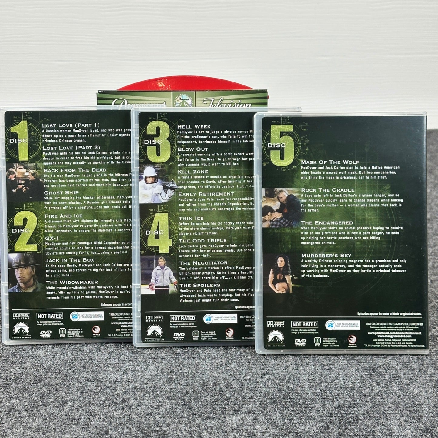 MacGyver The Complete Third Season DVD 5-Disc Richard Dean Anderson Paramount by Buysaavy