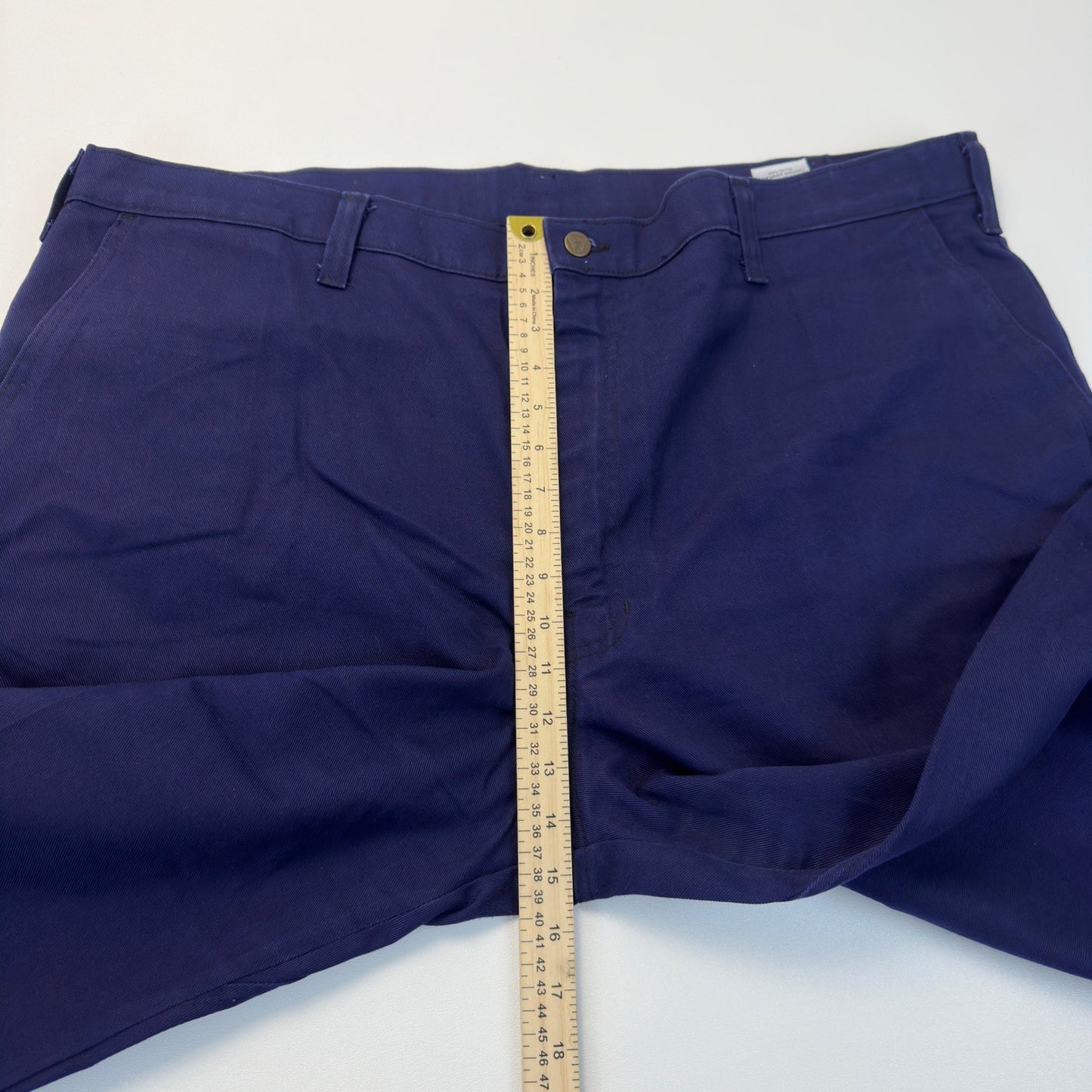 Workrite Mens Navy Blue Industrial Work Pants Cotton Twill 409ID95NB 44x42 by Workrite