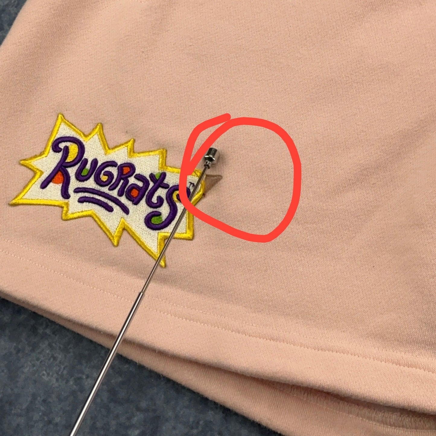 Nickelodeon Rugrats Graphic Sweat Shorts Pink Mens Medium Tommy Chuckie Reptar by Nickelodeon