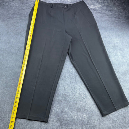 Sag Harbor Woman Black Pleated Dress Pants Plus Size 20W R44060 Business Slacks by Sag Harbor Woman