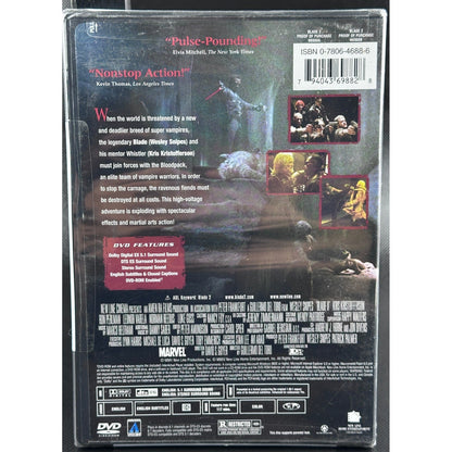 Blade II DVD - Wesley Snipes Action Horror Vampire Superhero Cult Classic by Buysaavy