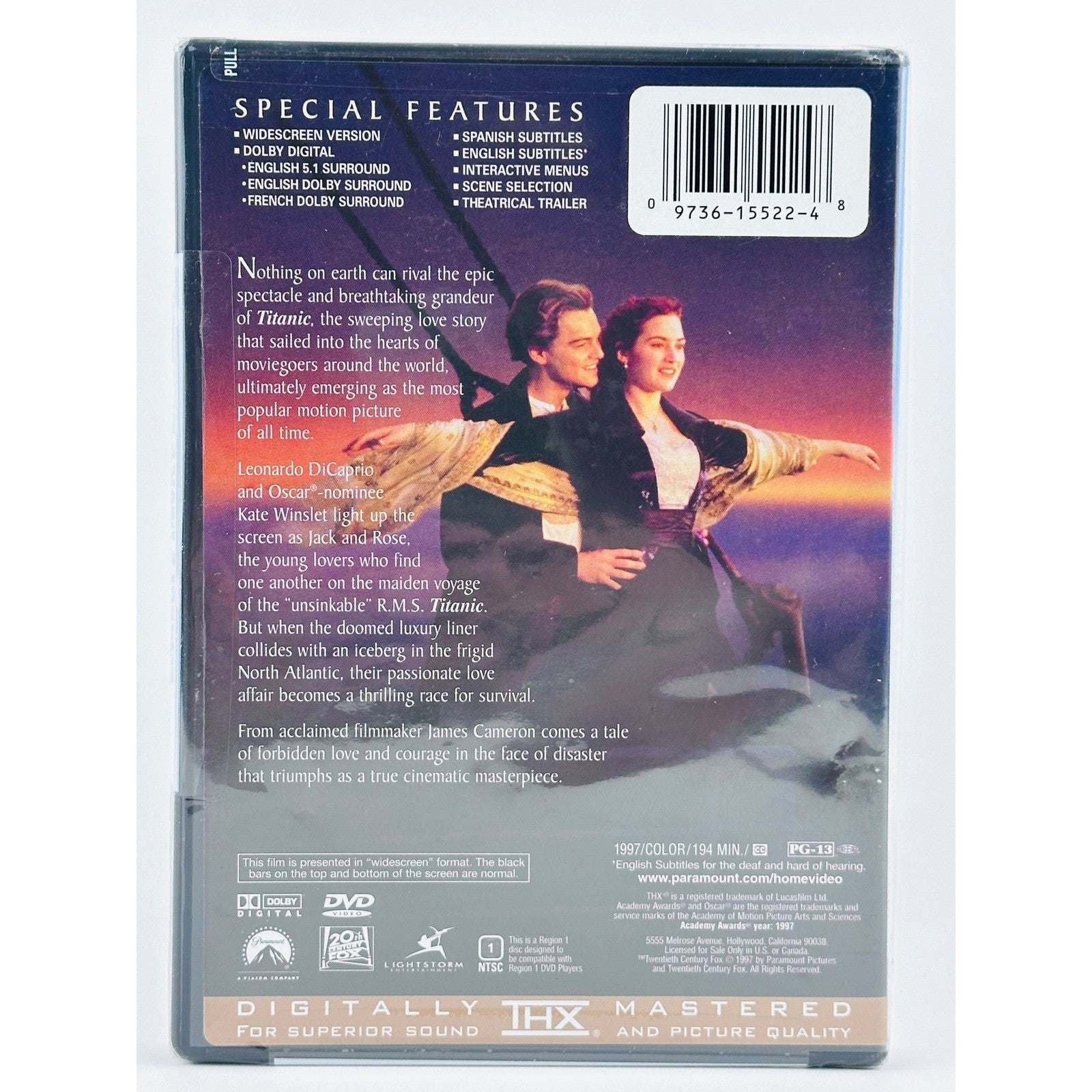Titanic DVD Widescreen 2-Disc Set with Kate Winslet &amp; Leonardo DiCaprio by Buysaavy