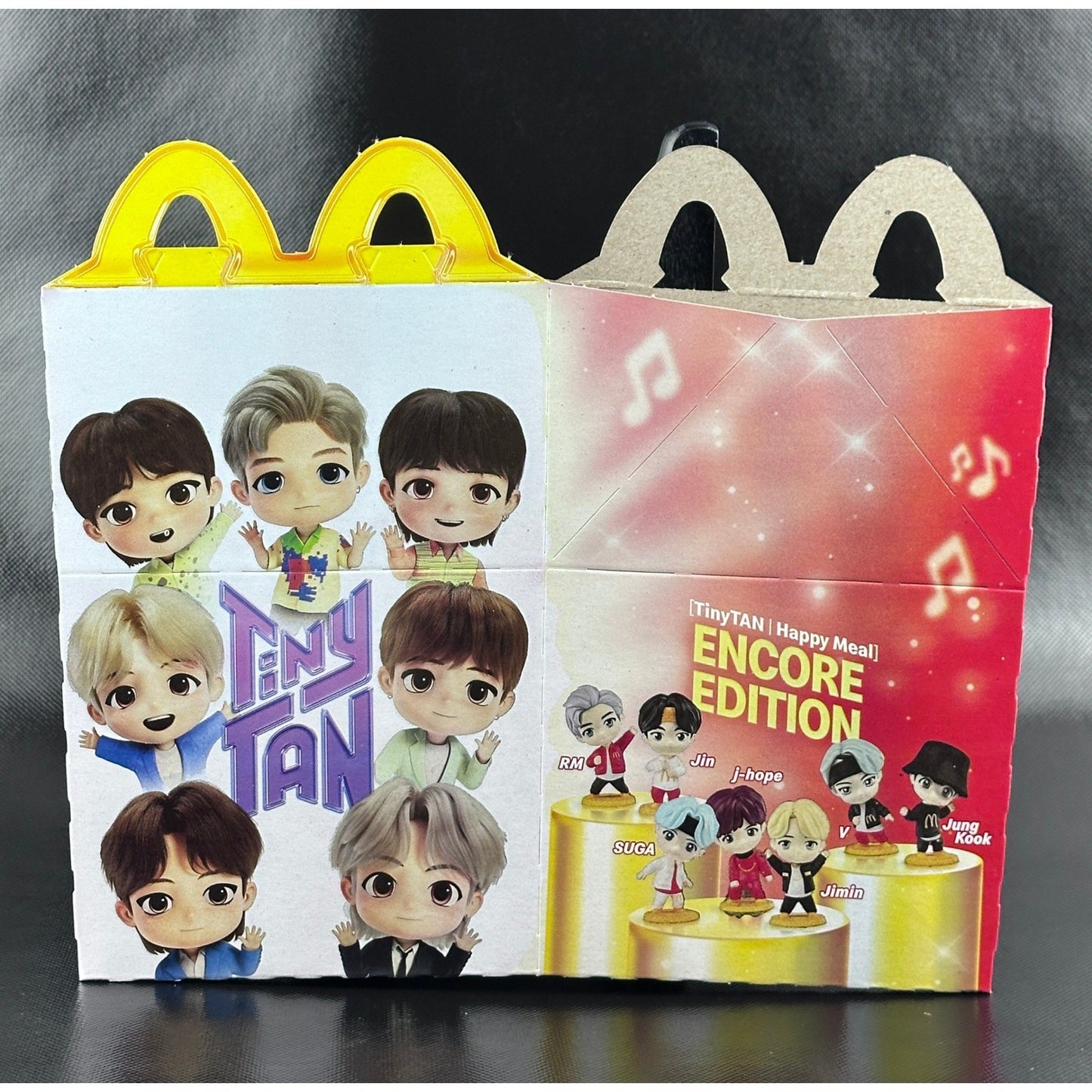 BTS TinyTAN McDonalds Happy Meal Figure Full Set of 7 with Boxes and Cards 2024 by McDonald's