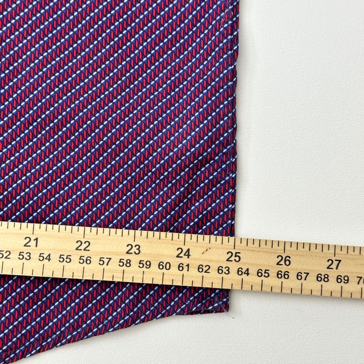 Johnston & Murphy Mens XL Purple Geometric Button Down Long Sleeve Dress Shirt by Johnston & Murphy