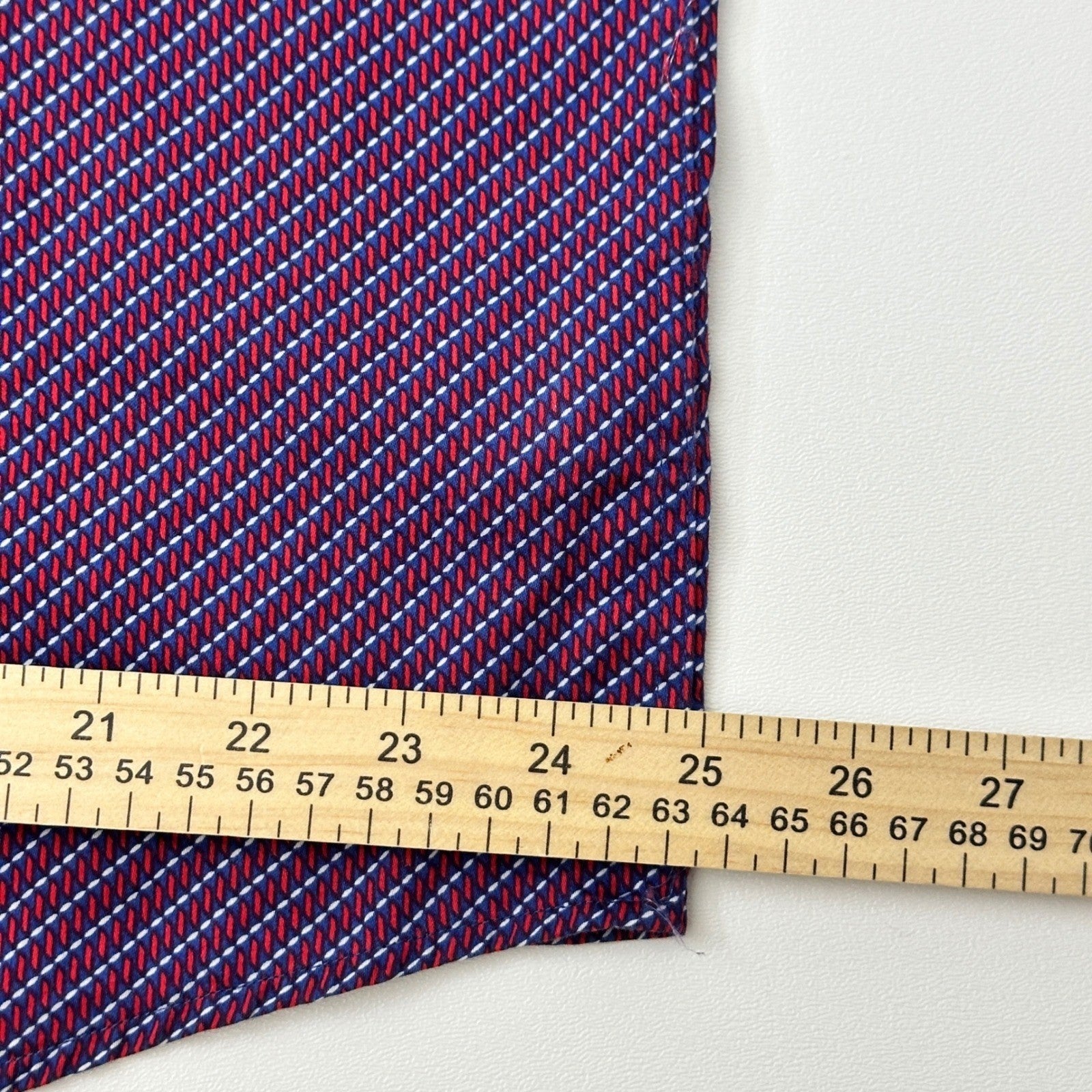 Johnston & Murphy Mens XL Purple Geometric Button Down Long Sleeve Dress Shirt by Johnston & Murphy