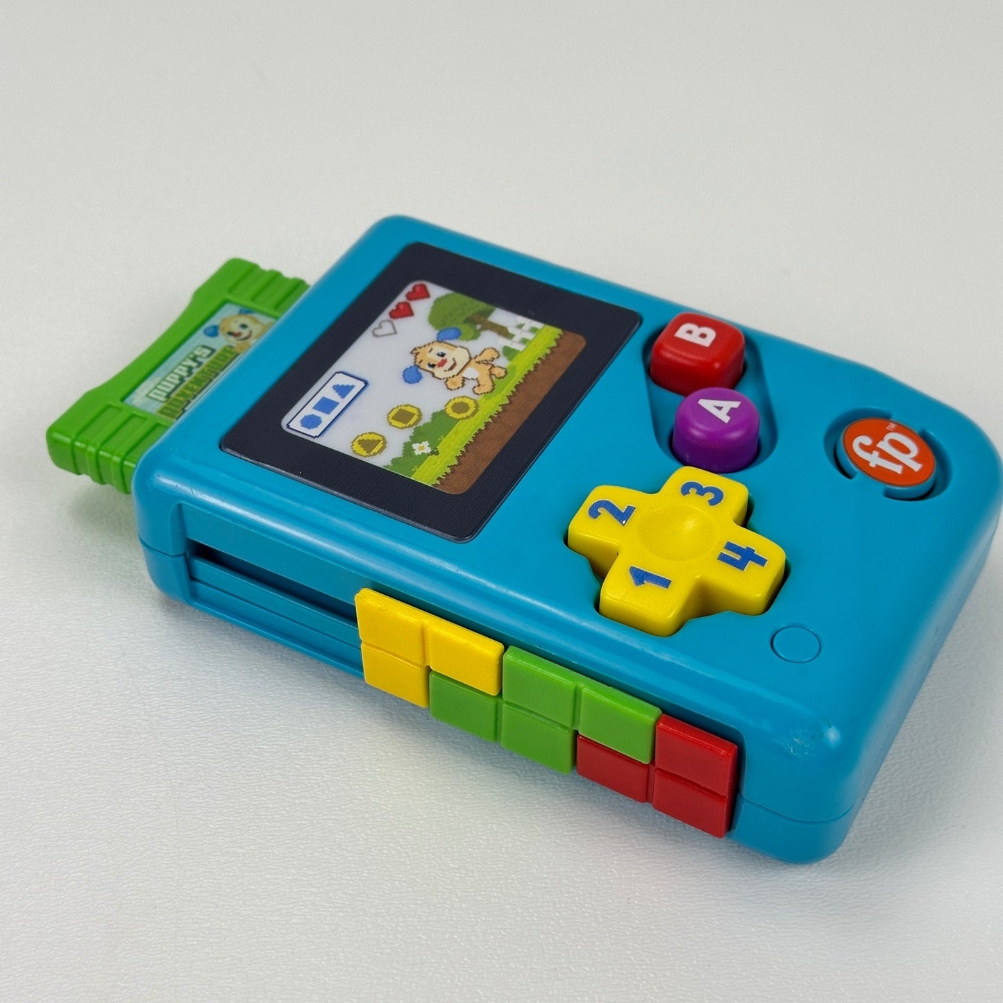 Fisher-Price Laugh & Learn Lil' Gamer GTJ65 Blue Musical Handheld Toddler Toy by Fisher-Price