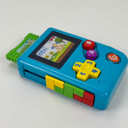 Fisher-Price Laugh & Learn Lil' Gamer GTJ65 Blue Musical Handheld Toddler Toy by Fisher-Price