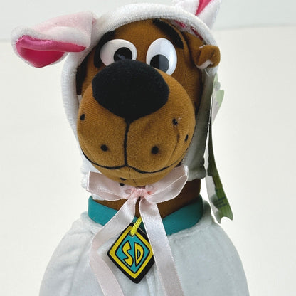 Scooby-Doo Bunny Costume Plush Toy Factory Hanna-Barbera Easter White Brown 2004 by Toy Factory