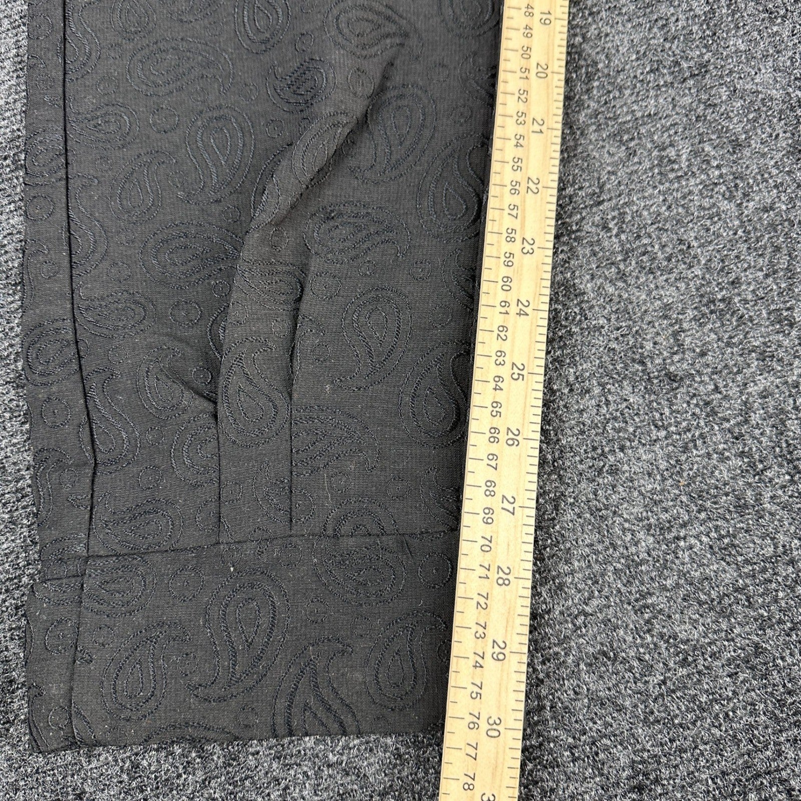 GVAPI Black Paisley Textured Cargo Pants Limited Edition 34 Aaron Wilhelm Mens by GVAPI