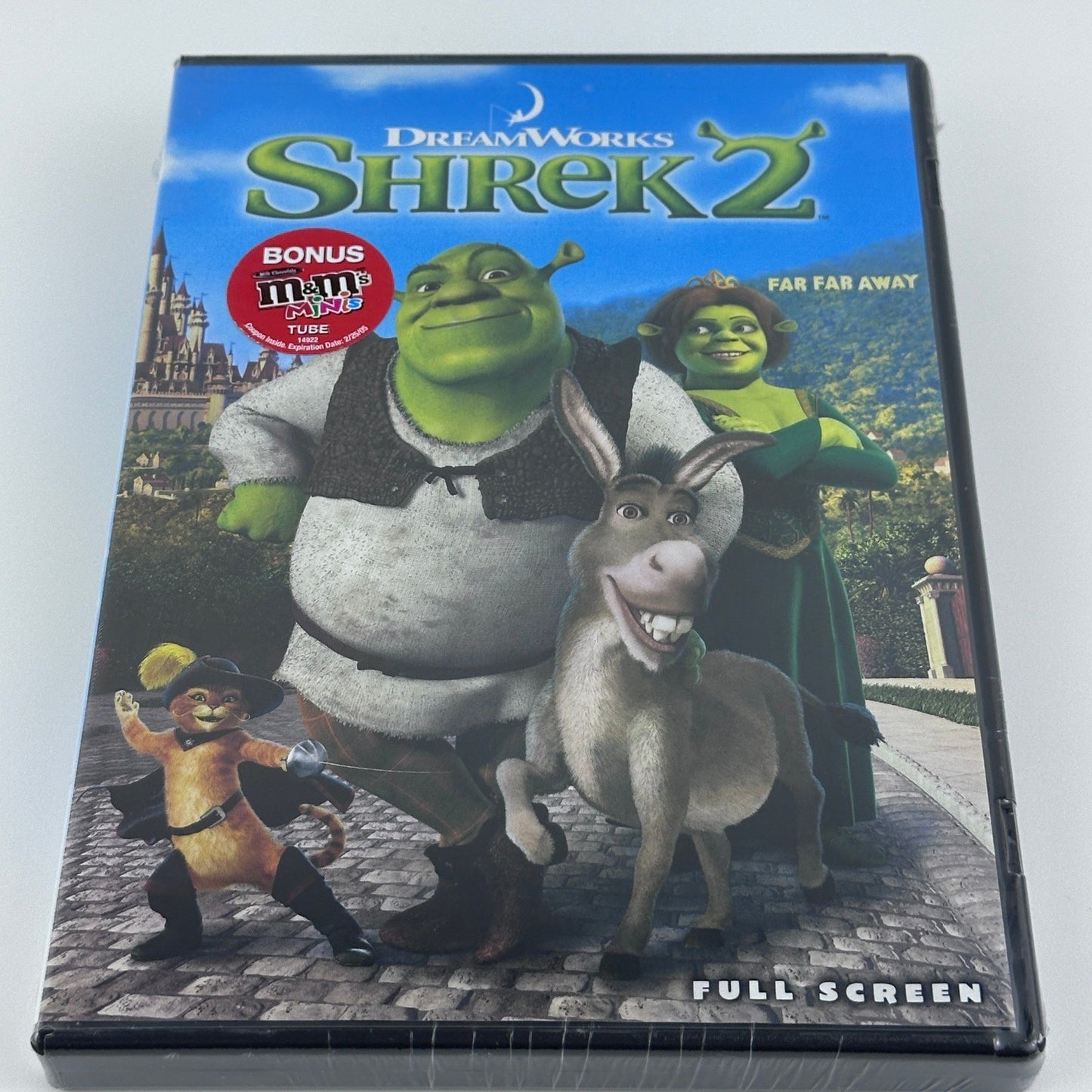 Shrek 2 DVD DreamWorks Full Screen Edition Sealed with Bonus M&amp;Ms Tube by Buysaavy