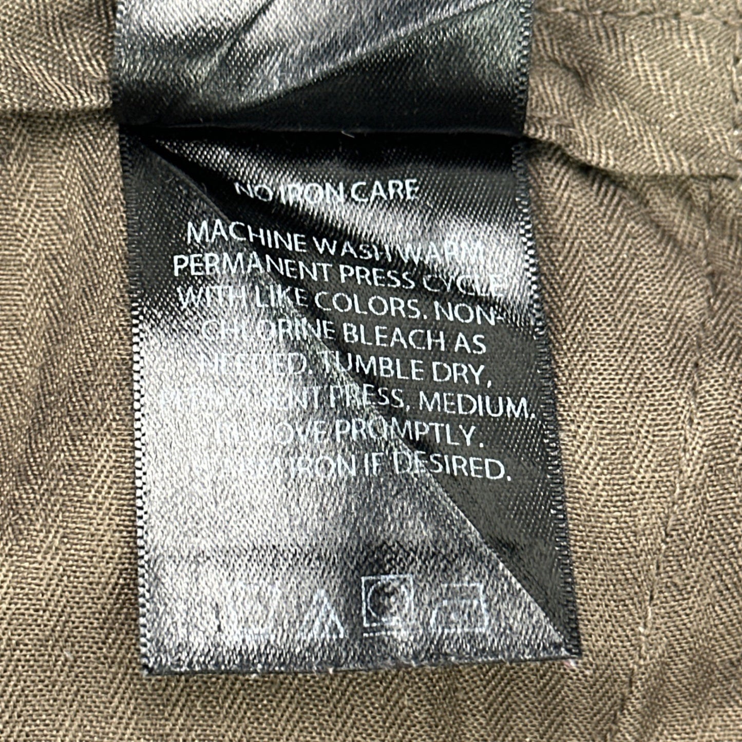 Haggar Mens Khaki Chino Pants Beige Flat Front 100% Cotton 38x29 by Haggar