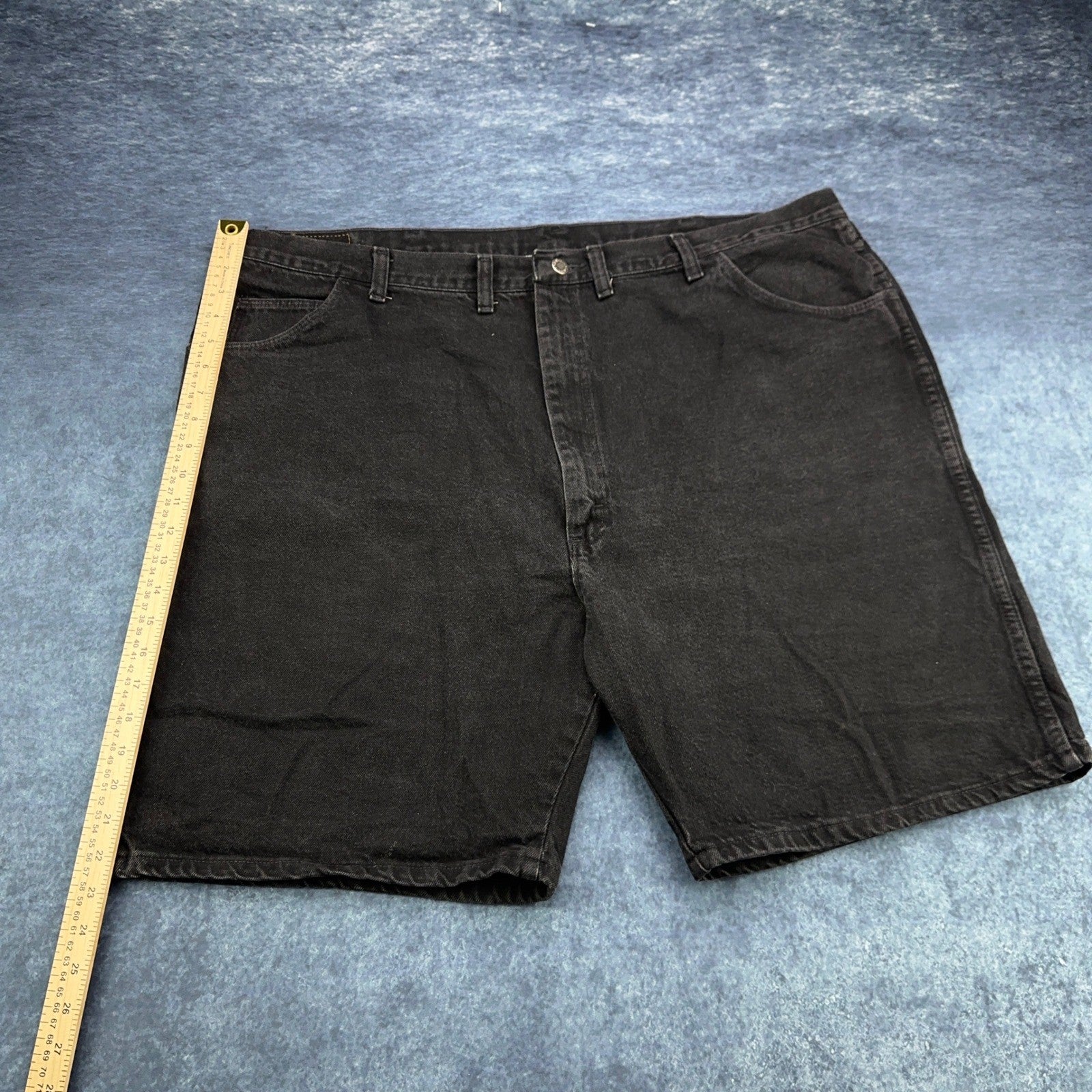 Wrangler Authentics Mens Black Denim Shorts 48 100% Cotton Made in USA 60601CB by Wrangler