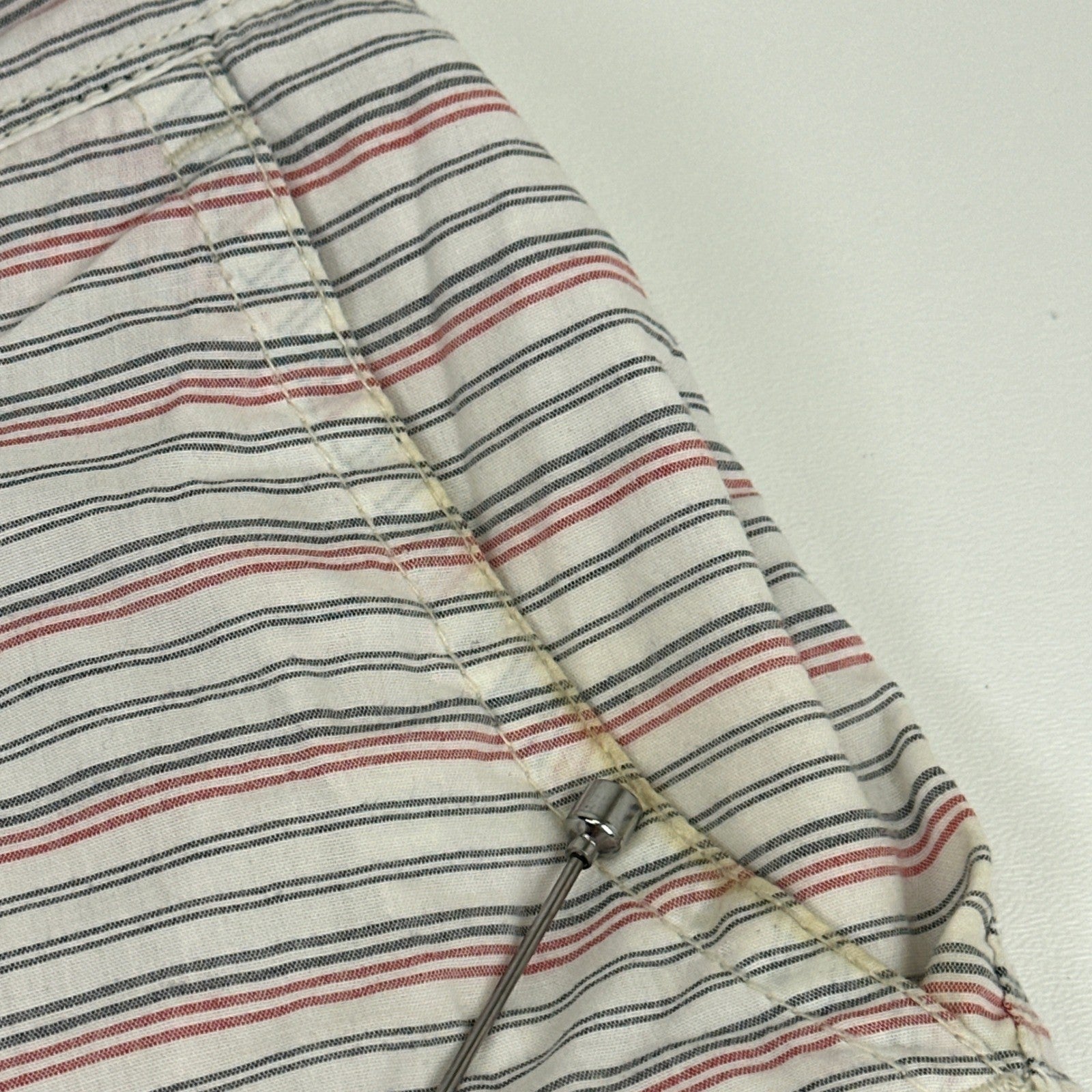 Howe Mens Reversible Shorts Red Solid Striped Casual Summer Size 35 by Howe