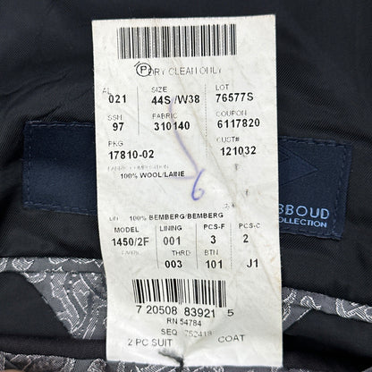 Joseph Abboud Collection Mens 44S Navy Blue Wool Micro Stripe Blazer Sport Coat by Joseph Abboud