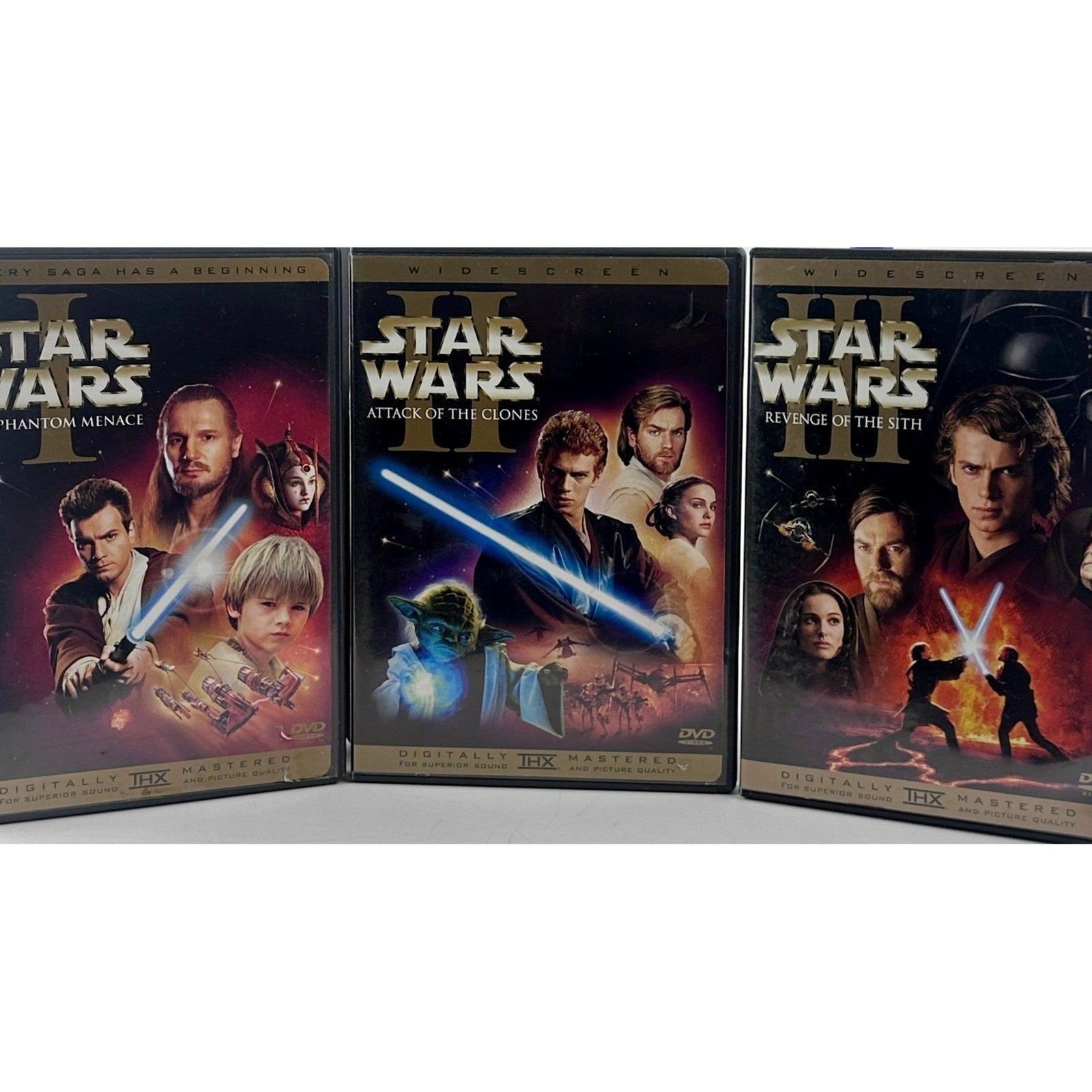 Star Wars Episodes I-III DVD Trilogy Widescreen Remastered THX Box Set by Buysaavy