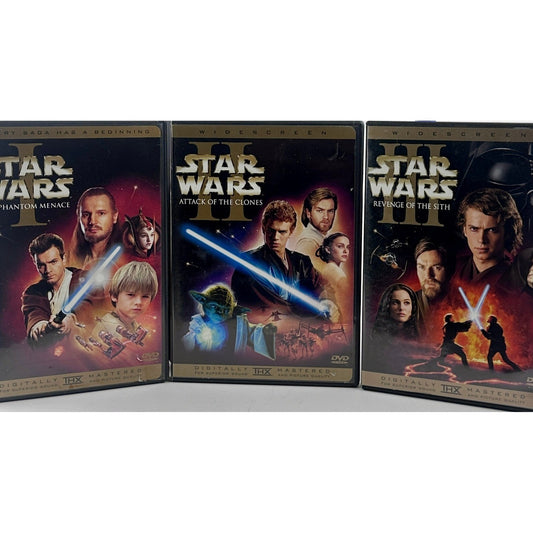Star Wars Episodes I-III DVD Trilogy Widescreen Remastered THX Box Set by Buysaavy