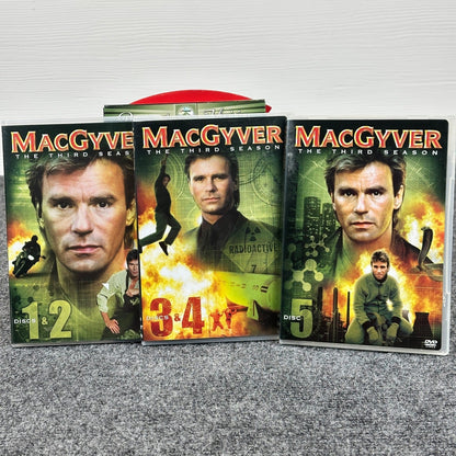 MacGyver The Complete Third Season DVD 5-Disc Richard Dean Anderson Paramount by Buysaavy