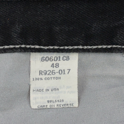 Wrangler Authentics Mens Black Denim Shorts 48 100% Cotton Made in USA 60601CB by Wrangler