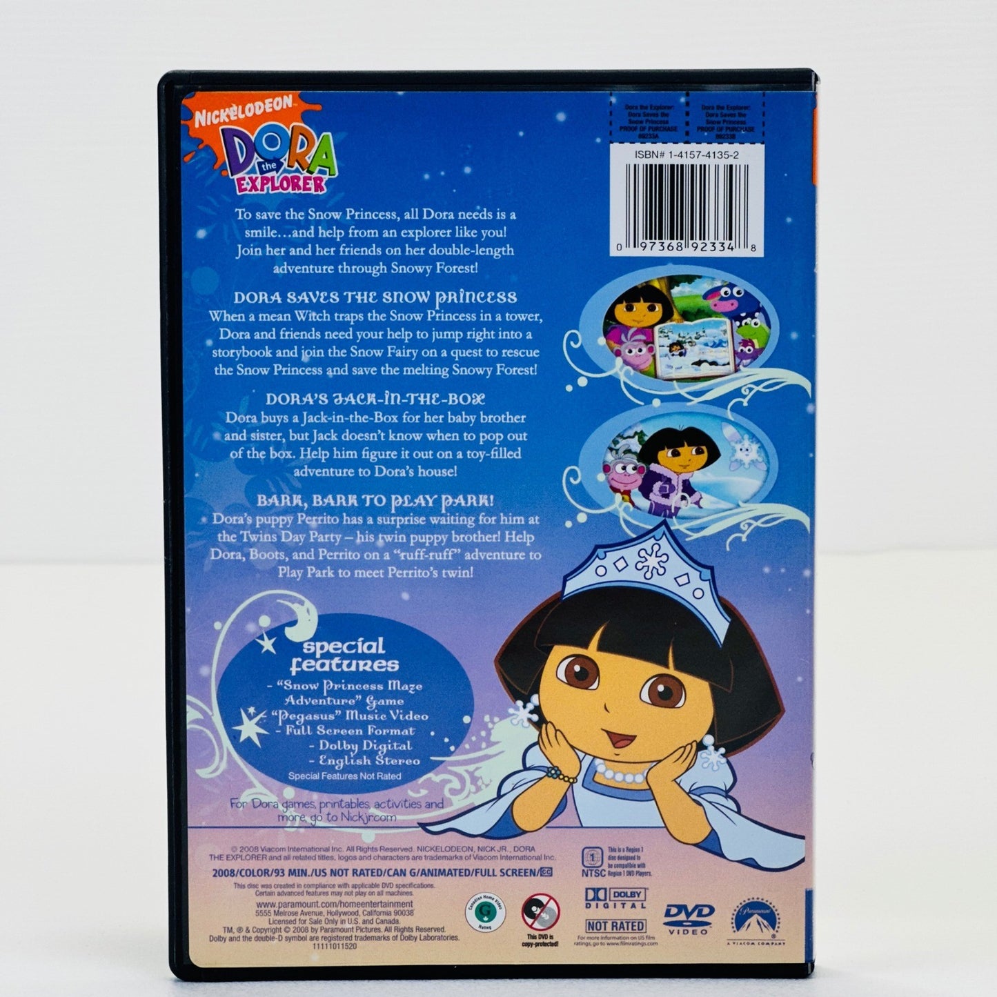 Nickelodeon Dora the Explorer Dora Saves the Snow Princess DVD 2008 Nick Jr by Buysaavy