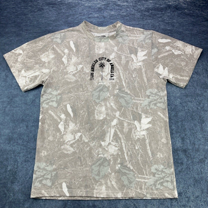 Rock Salt Los Angeles City of Angels Grey Camo Graphic T-Shirt Mens Medium by Rock Salt