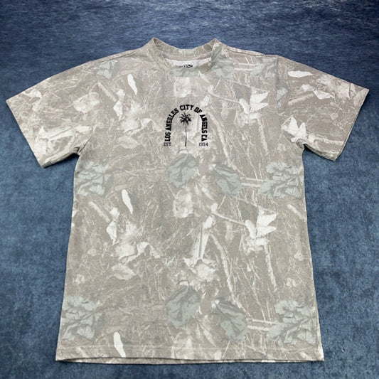 Rock Salt Los Angeles City of Angels Grey Camo Graphic T-Shirt Mens Medium by Rock Salt